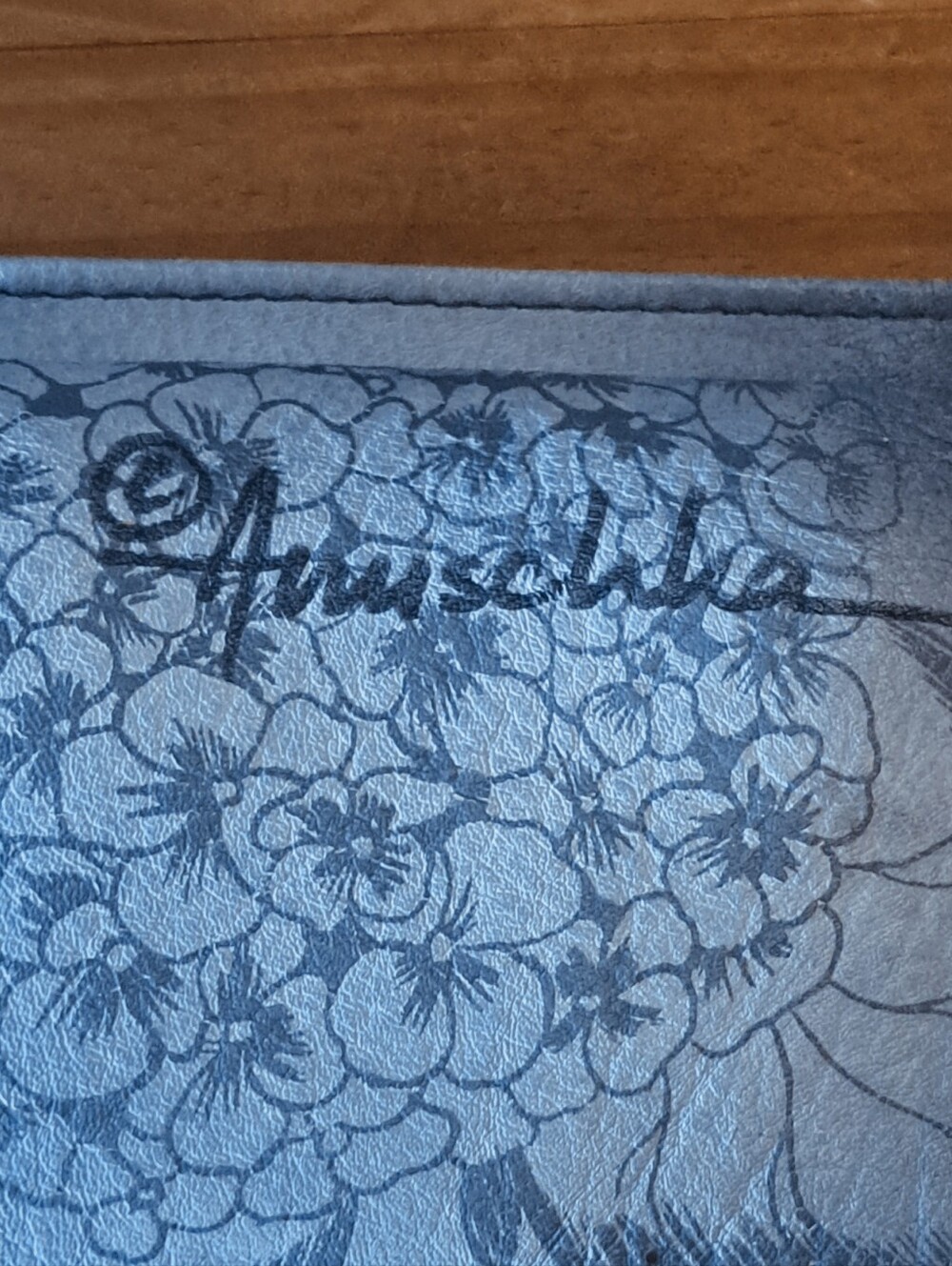 Anuschka Hand Painted Leather Crossbody Smartphone Wallet Orange Poppy Floral - Picture 2 of 13